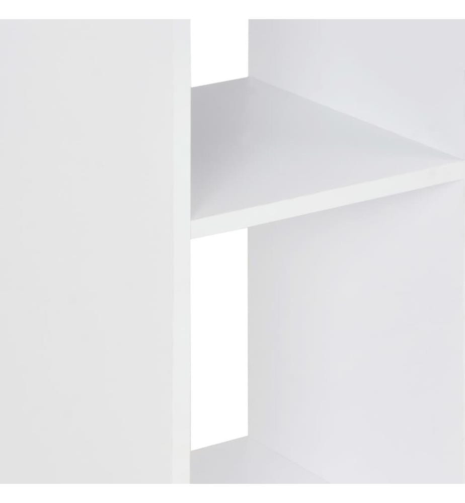 Table de bar Blanc et béton 60x60x110 cm