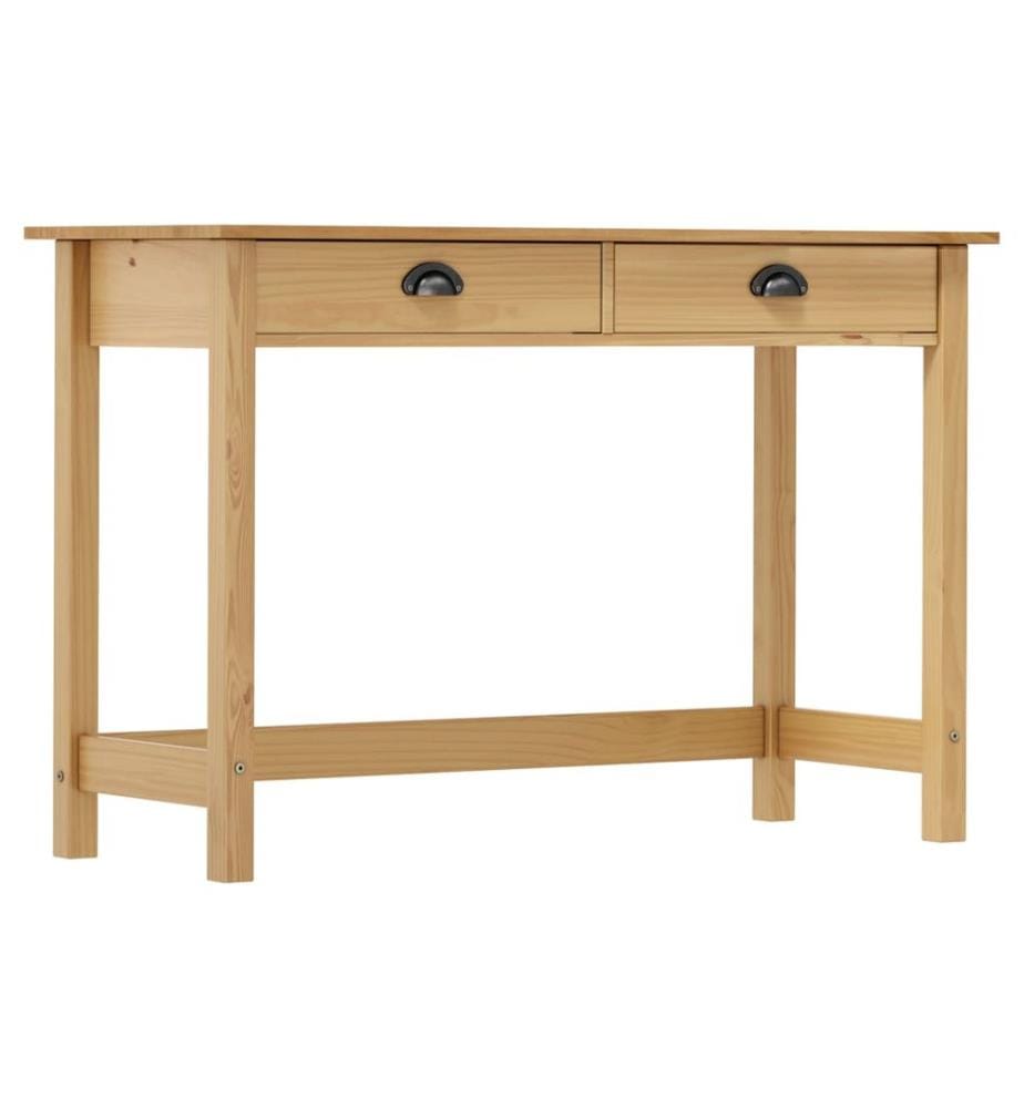 Table console Hill Range avec 2 tiroirs 110x45x74 cm Pin solide