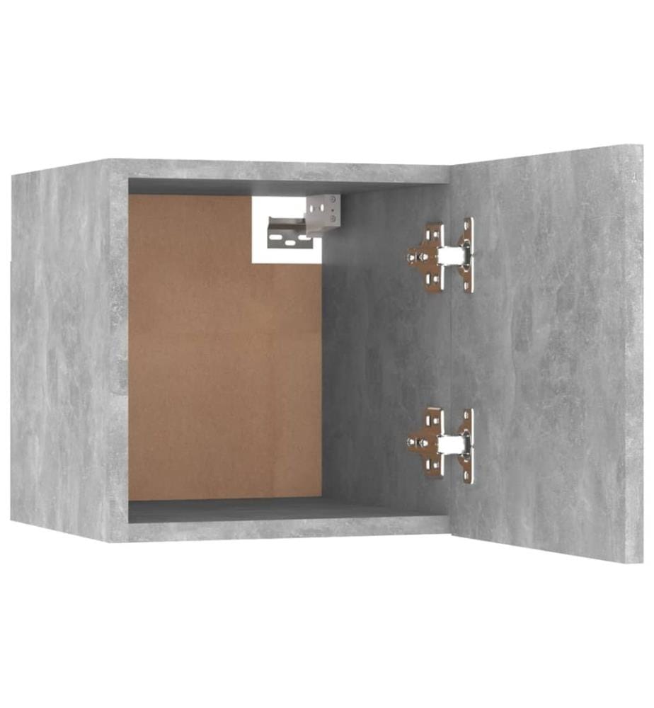 Table de chevet Gris béton 30,5x30x30 cm Bois d'ingénierie