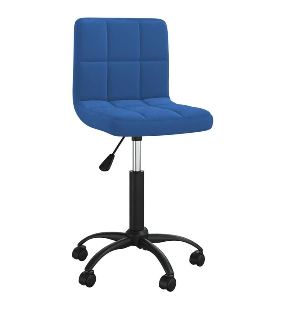 Esszimmerstuhl Drehbar Blau Samt
