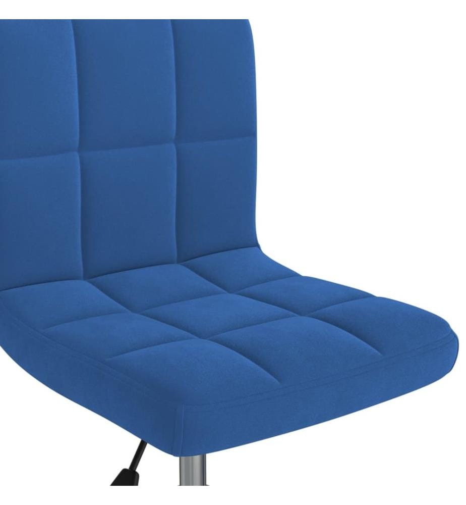 Esszimmerstuhl Drehbar Blau Samt