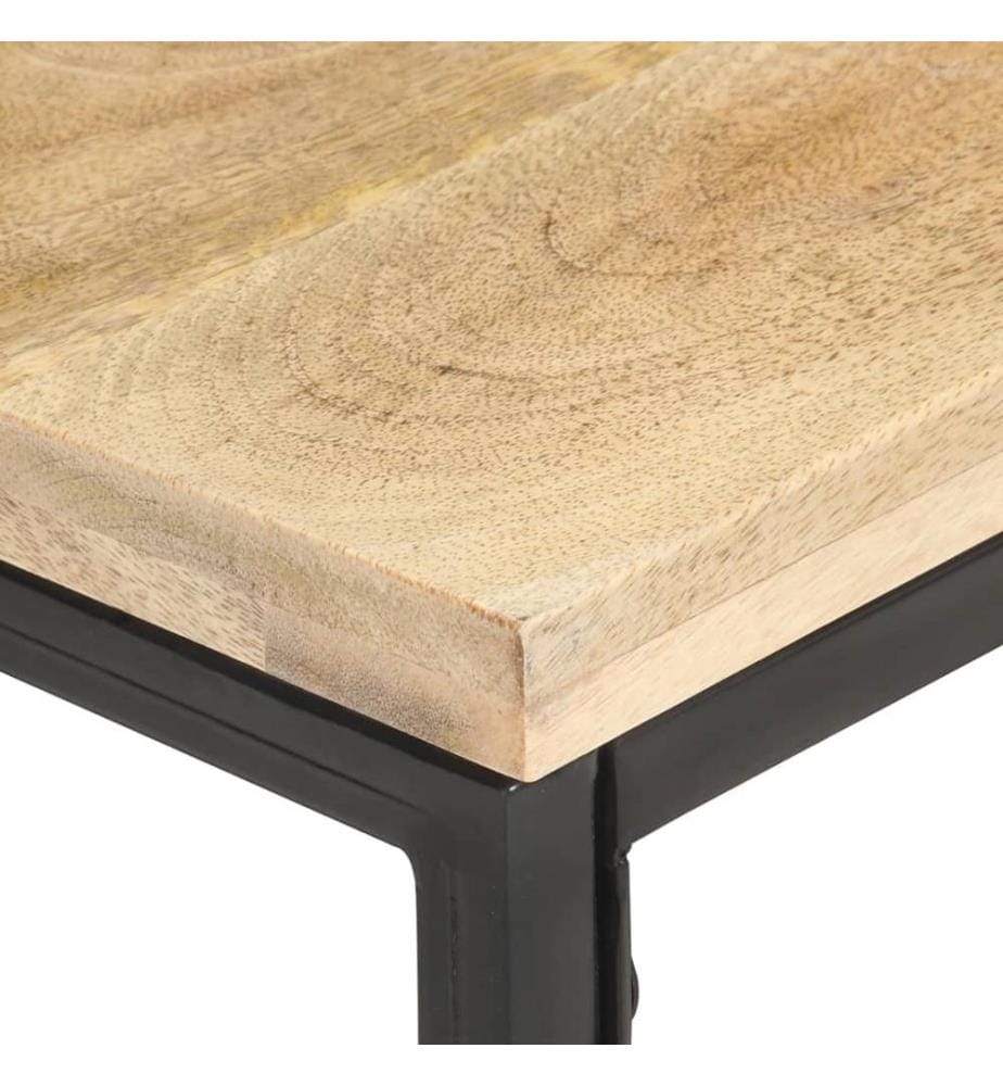 Beistelltisch 40x40x35 cm Massivholz Mango