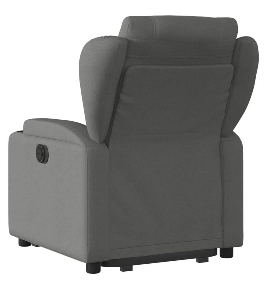 Relaxsessel mit Aufstehhilfe Dunkelgrau Stoff