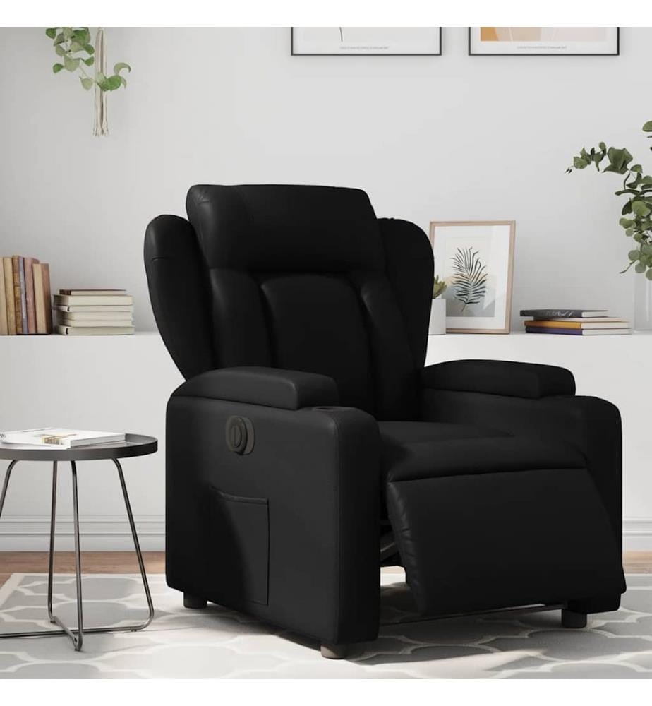 Relaxsessel Elektrisch Schwarz Kunstleder