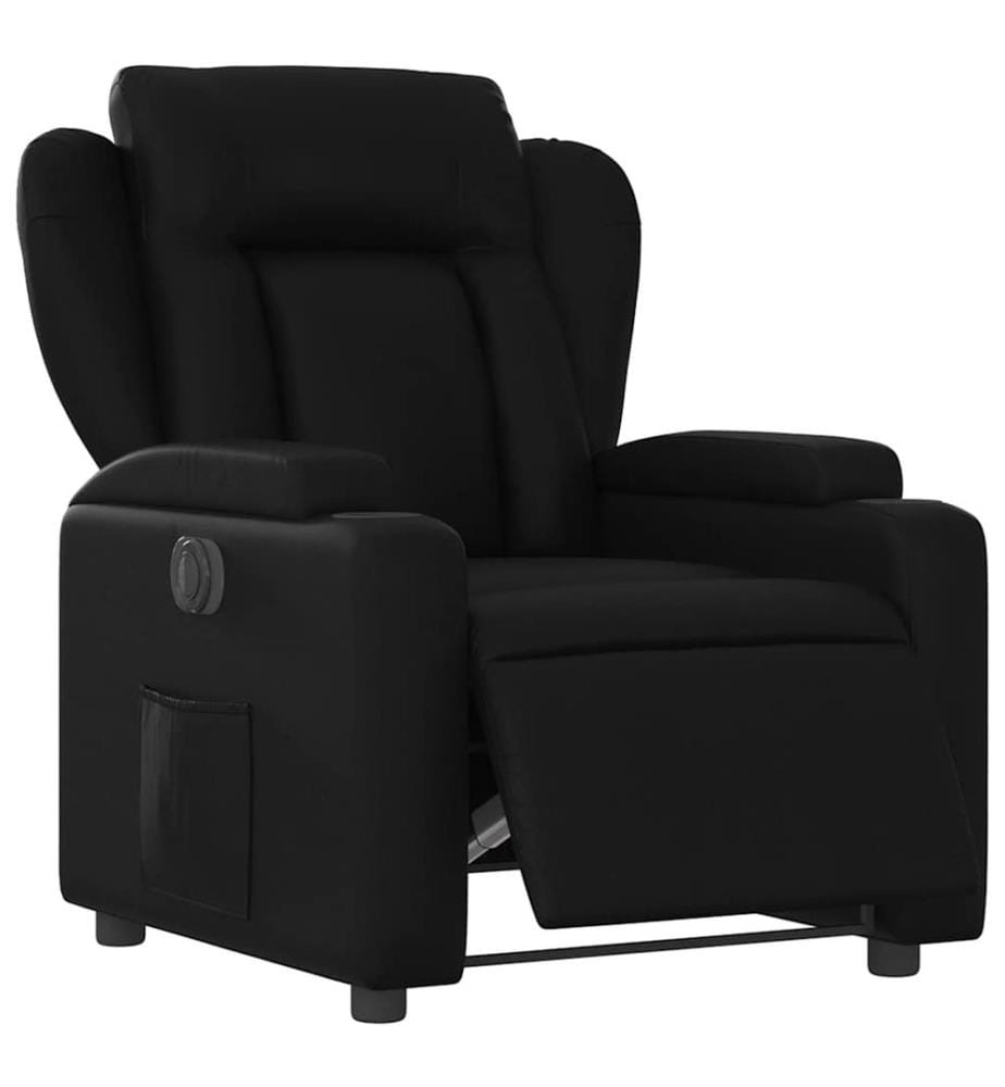 Relaxsessel Elektrisch Schwarz Kunstleder