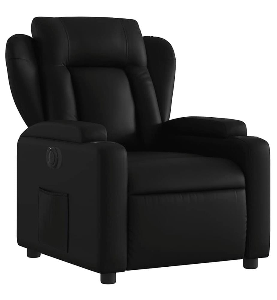 Relaxsessel Elektrisch Schwarz Kunstleder