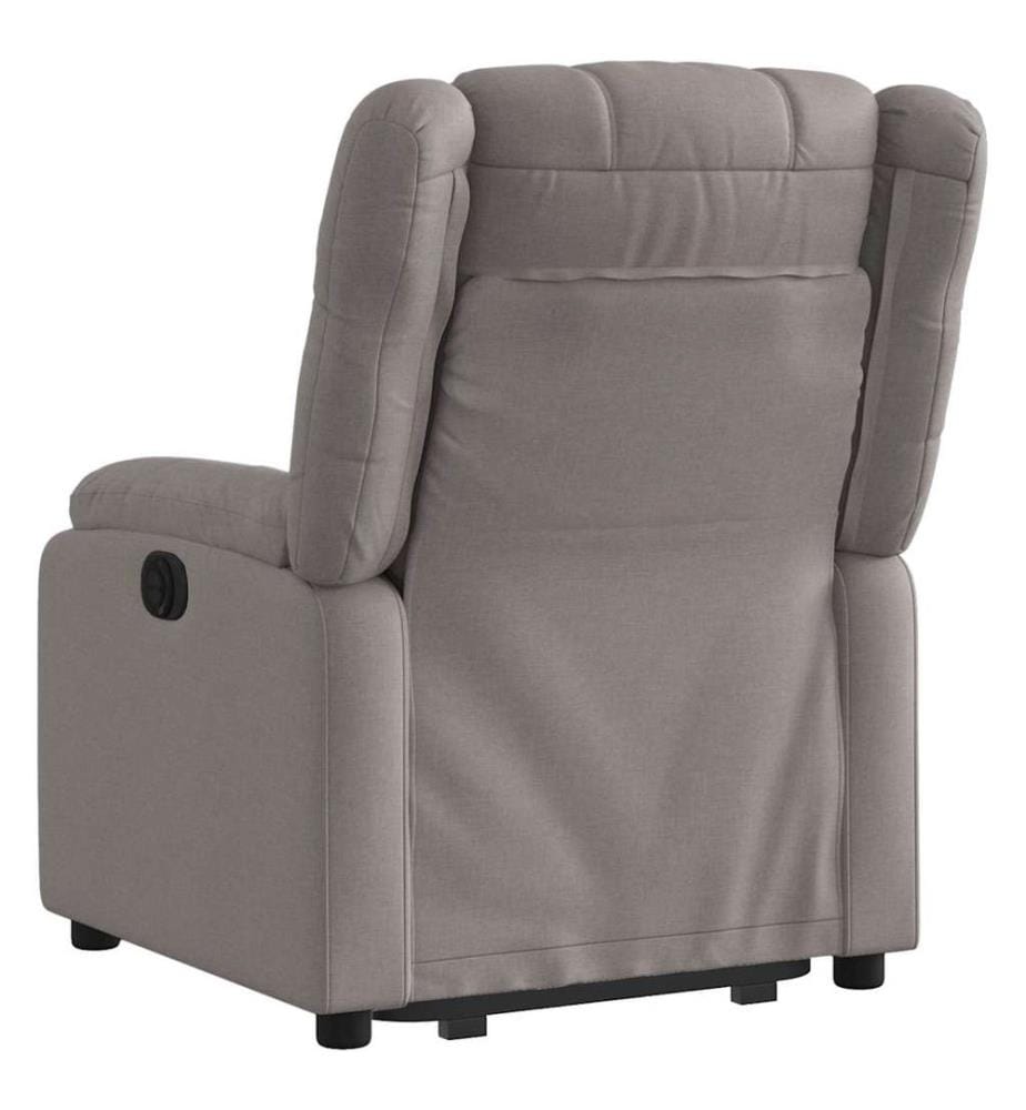 Fauteuil inclinable taupe tissu