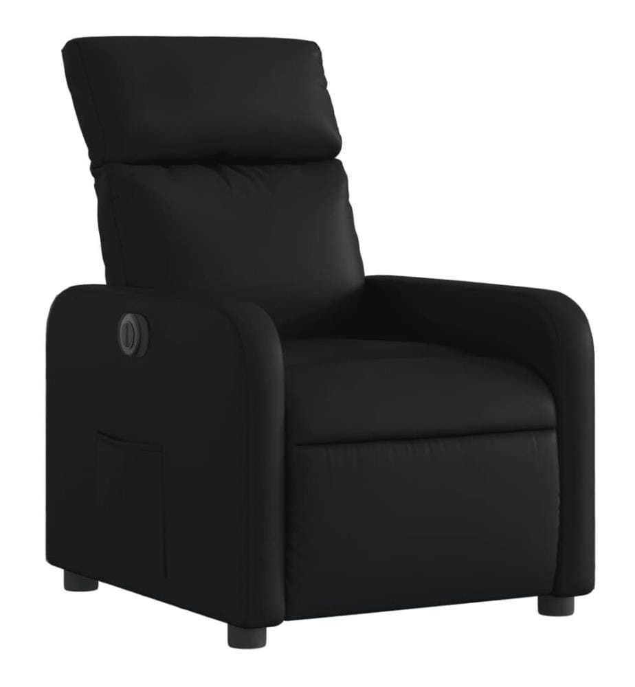 Relaxsessel Elektrisch Schwarz Kunstleder