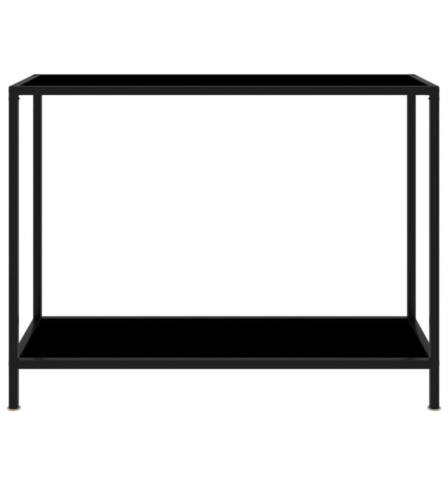 Konsolentisch Schwarz 100x35x75 cm Hartglas