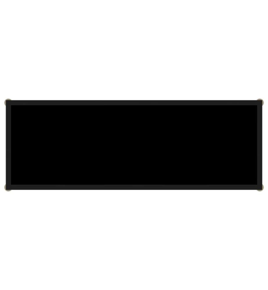 Konsolentisch Schwarz 100x35x75 cm Hartglas