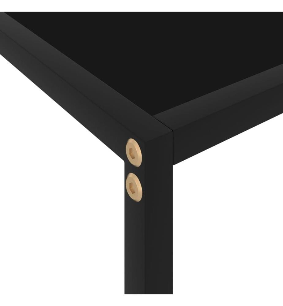 Konsolentisch Schwarz 100x35x75 cm Hartglas