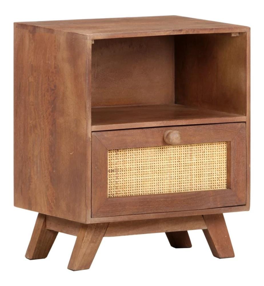 Table de chevet 40x30x50 cm Bois de manguier massif