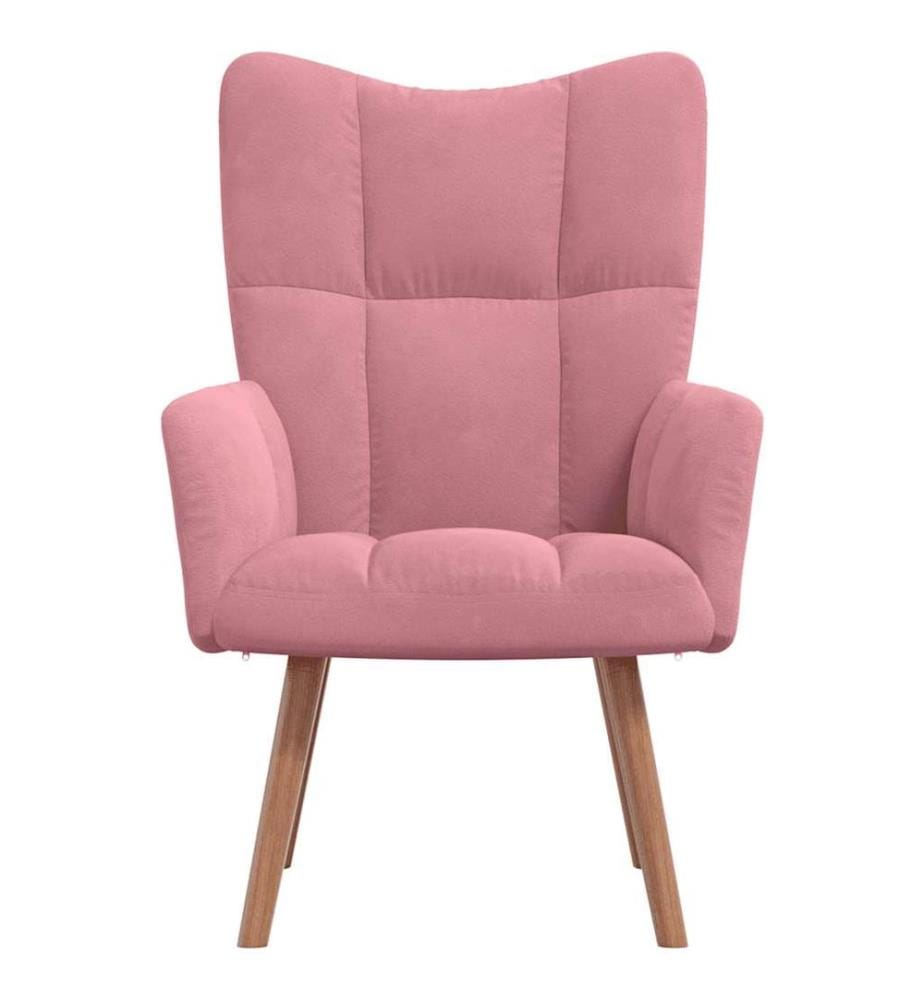 Relaxsessel Rosa Samt