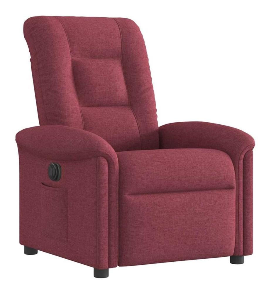 Fauteuil inclinable électrique Rouge bordeaux Tissu