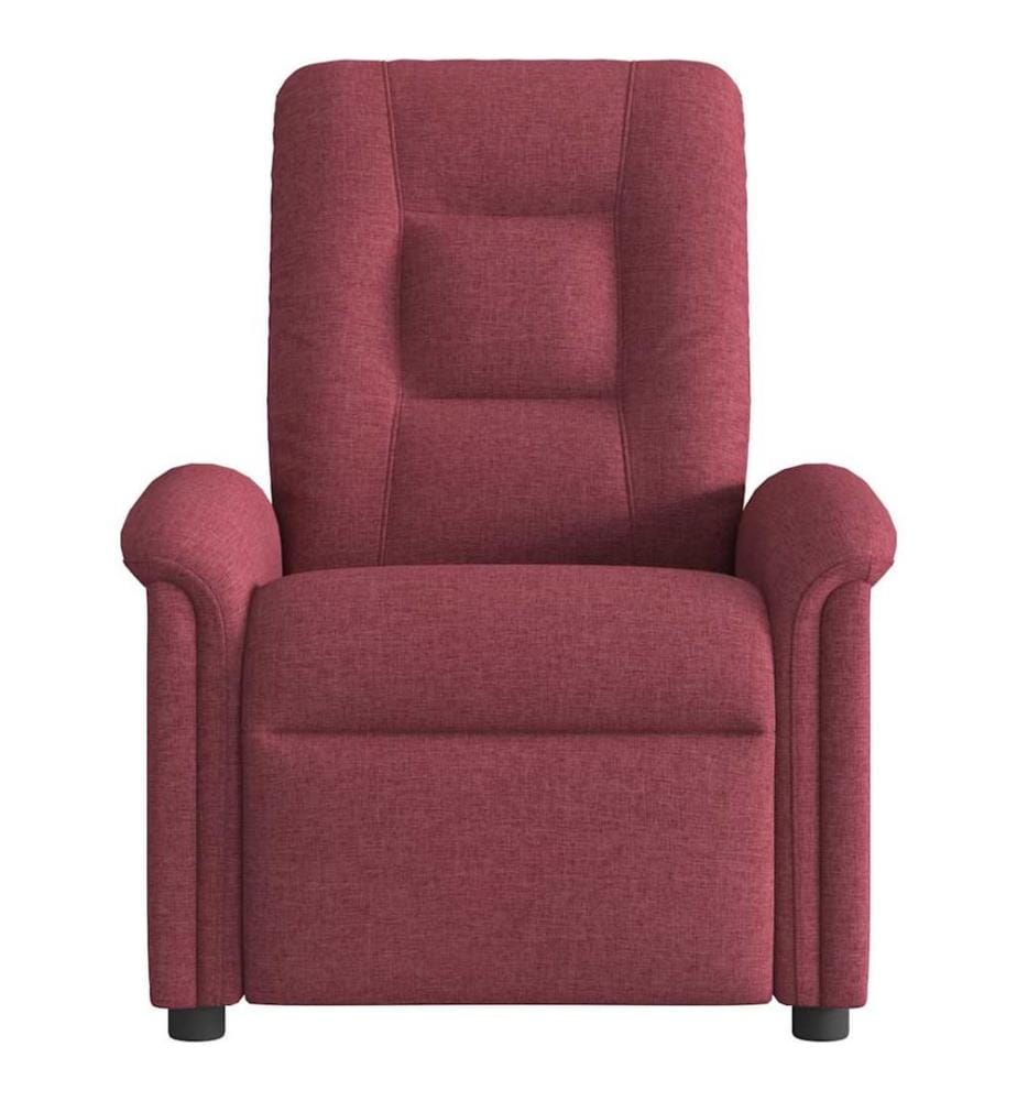 Fauteuil inclinable électrique Rouge bordeaux Tissu