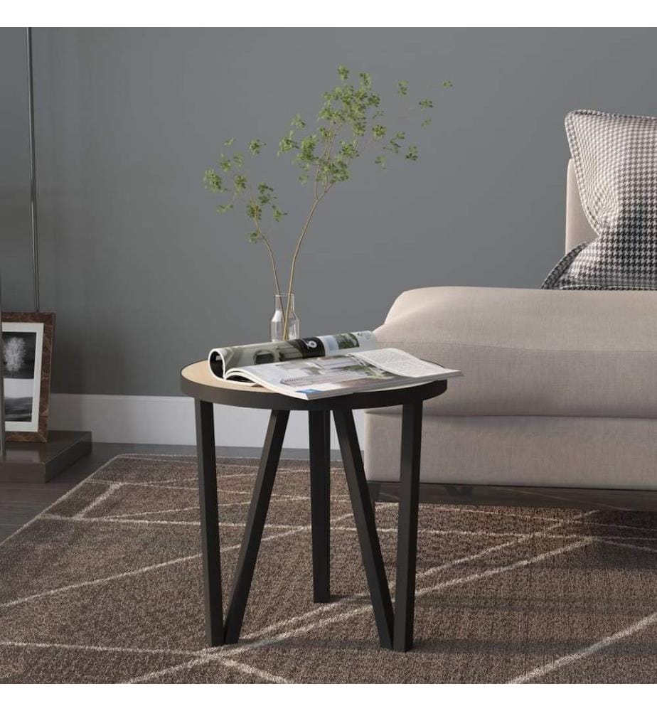 Table à thé Chêne Sonoma Ø35 cm MDF