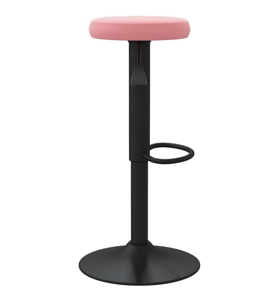 Barhocker 2 Stk. Rosa Samt