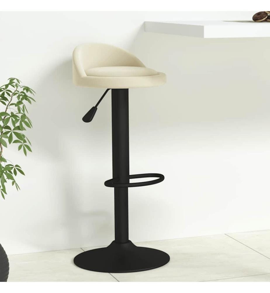 Barhocker Creme Samt