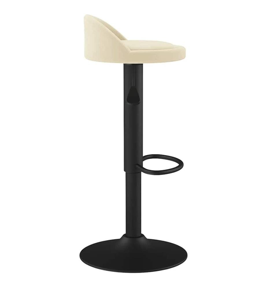 Barhocker Creme Samt