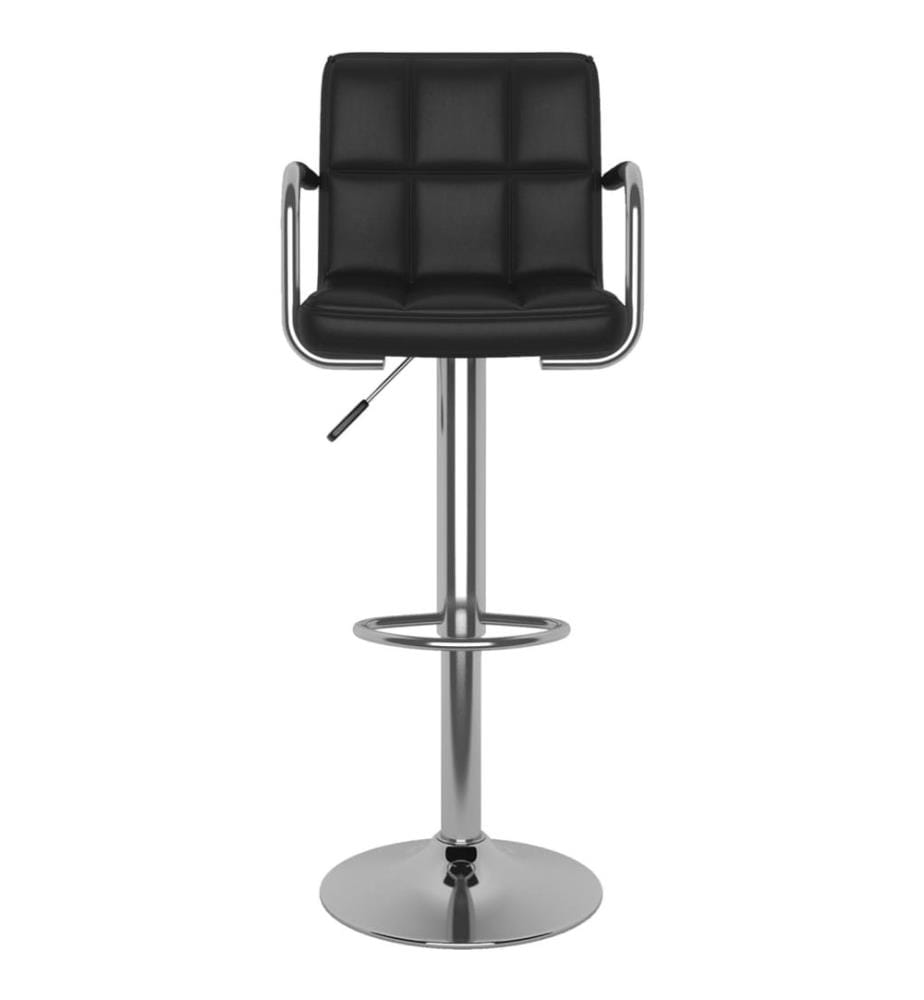Barhocker 2 Stk. Schwarz Kunstleder