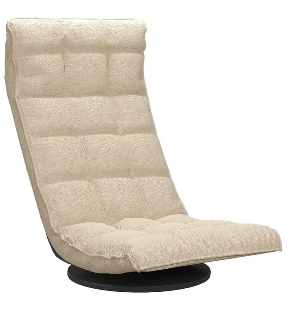 Bodenstuhl Drehbar Creme Stoff