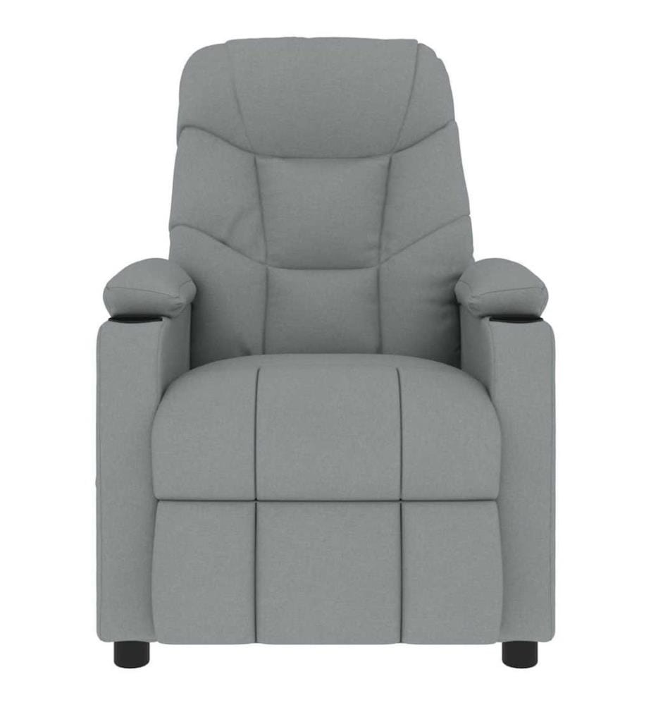 Fauteuil de massage Gris clair Tissu