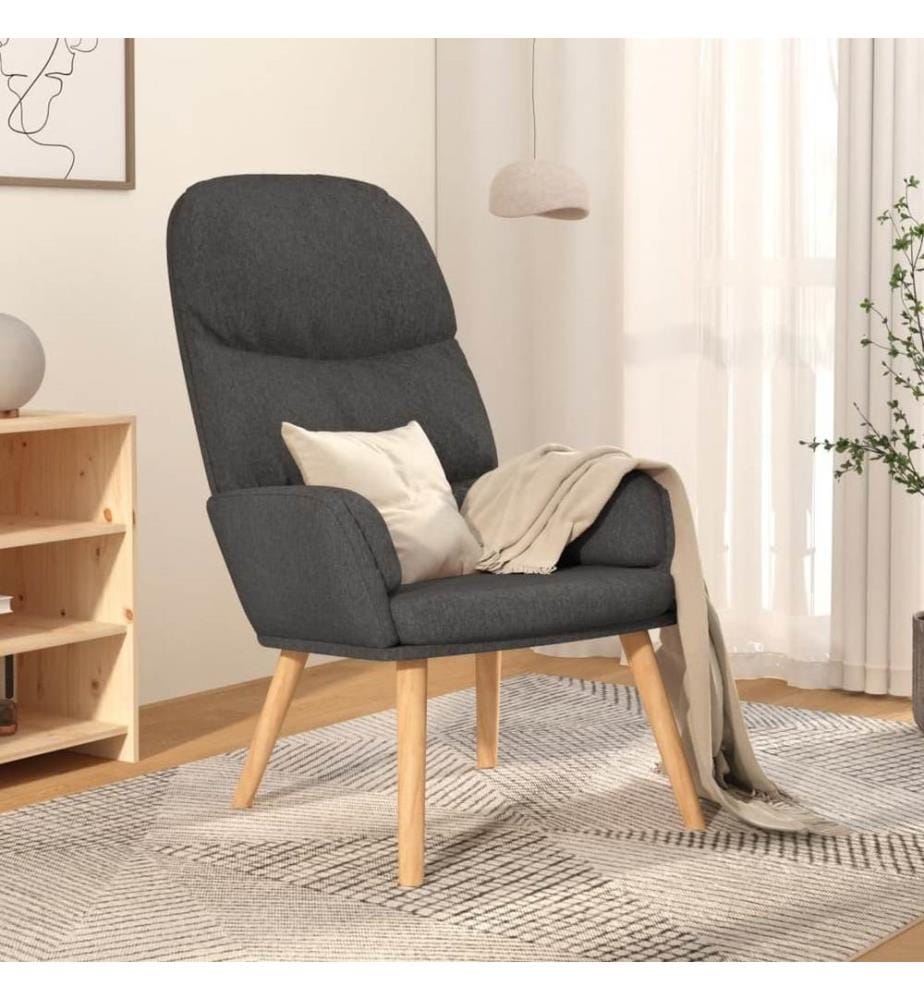 Relaxsessel Dunkelgrau Stoff