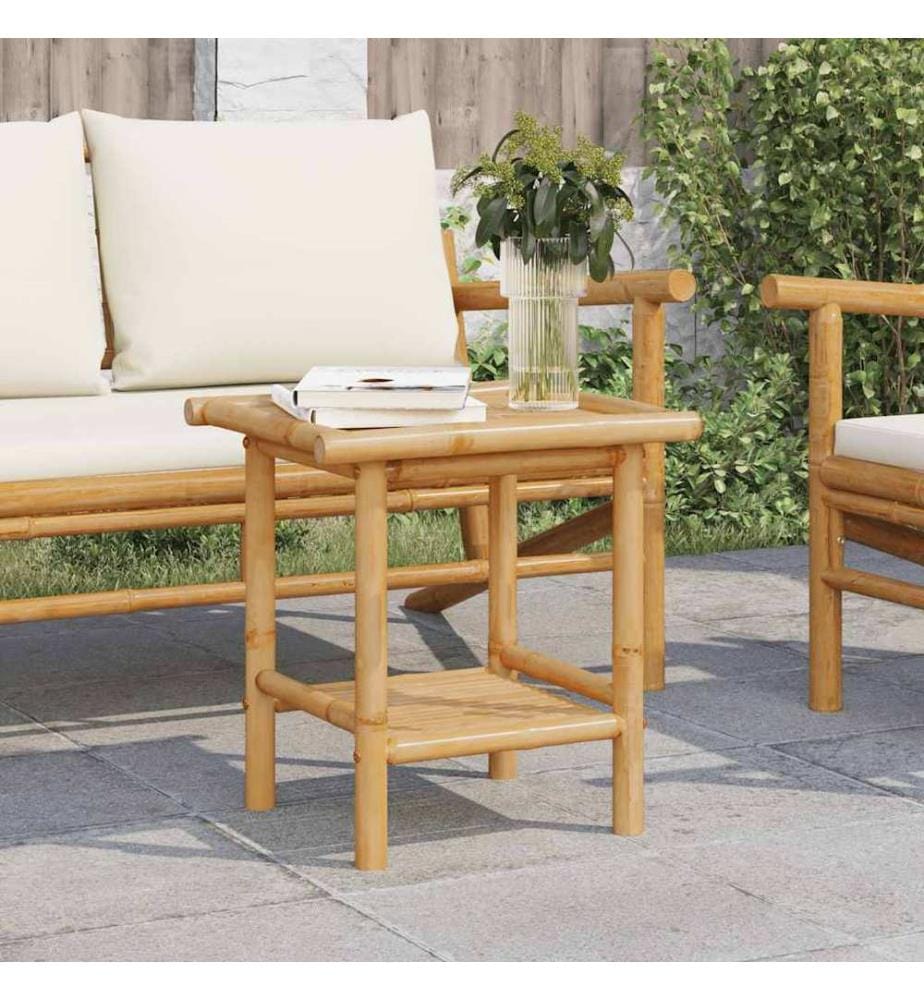 Couchtisch 45x45x45 cm Bambus