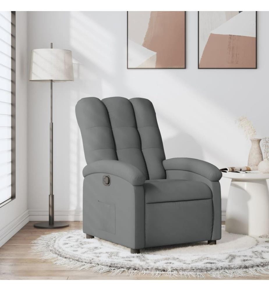 Relaxsessel Dunkelgrau Stoff
