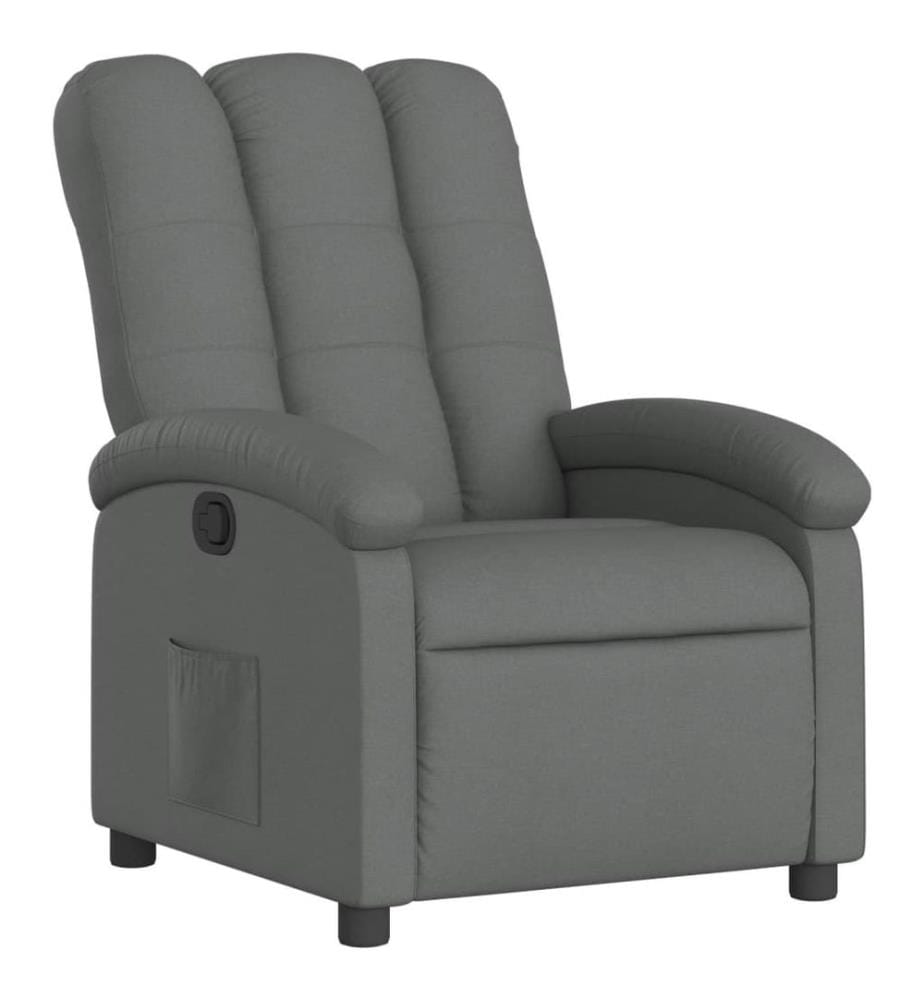Relaxsessel Dunkelgrau Stoff