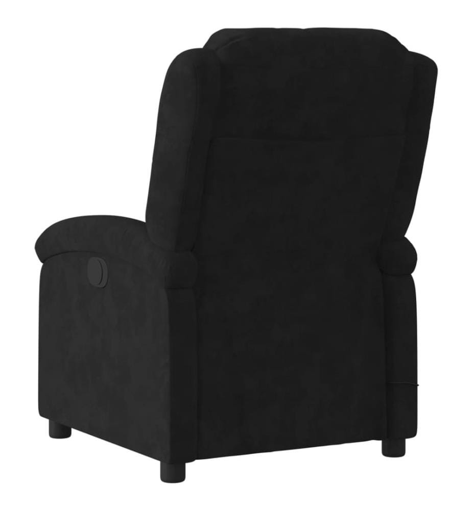 Fauteuil inclinable noir velours