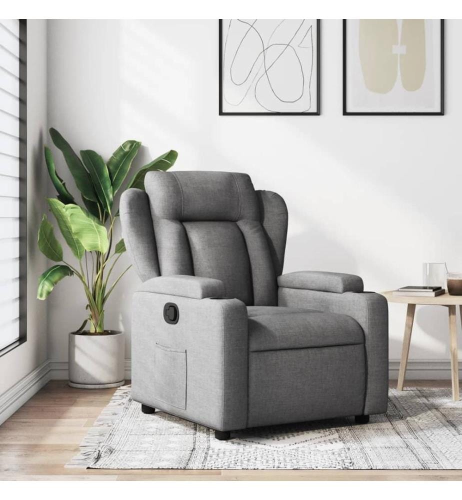 Relaxsessel Dunkelgrau Stoff