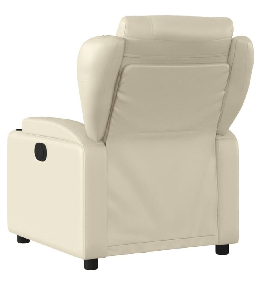 Fauteuil inclinable Crème Similicuir