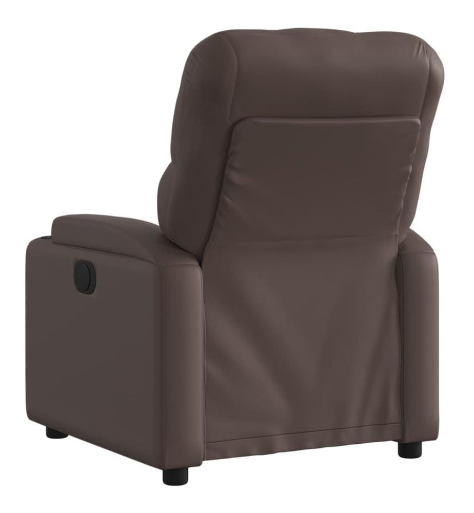 Relaxsessel Braun Kunstleder