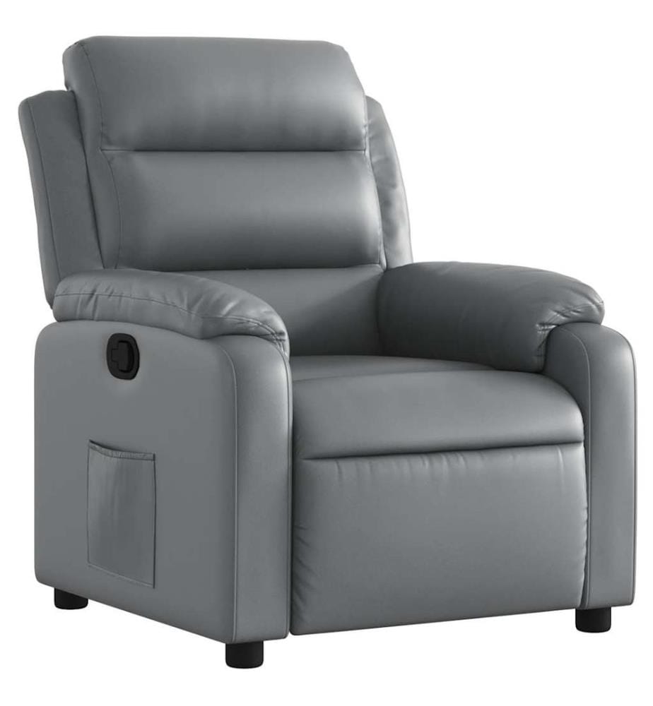 Fauteuil inclinable Gris Similicuir