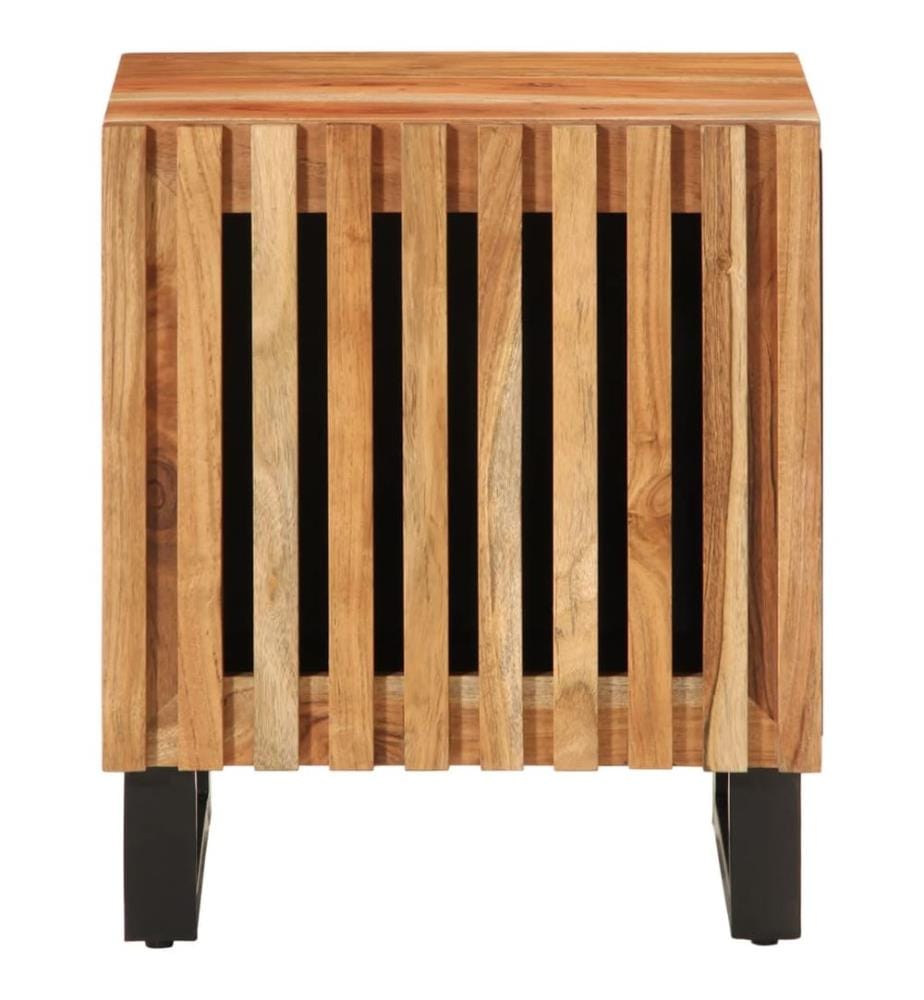 Tables de chevet 2 pcs 40x34x46 cm bois d'acacia massif