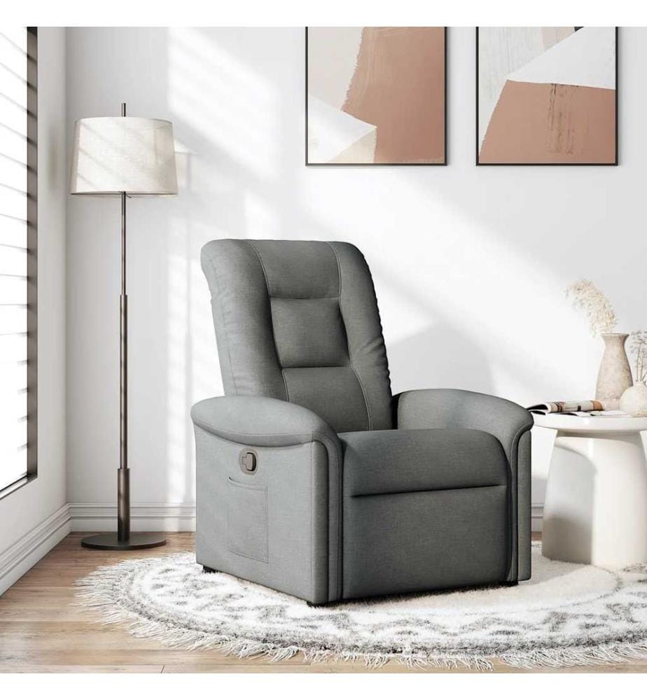 Relaxsessel Dunkelgrau Stoff