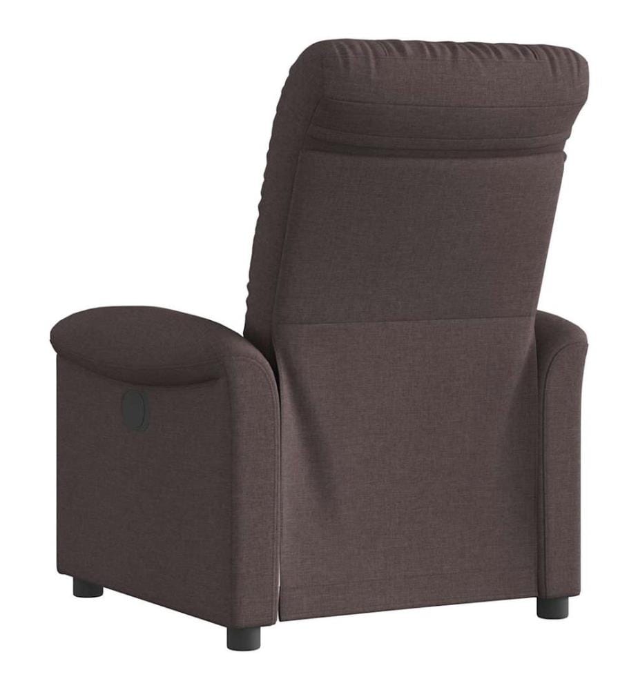 Fauteuil inclinable Marron foncé Tissu