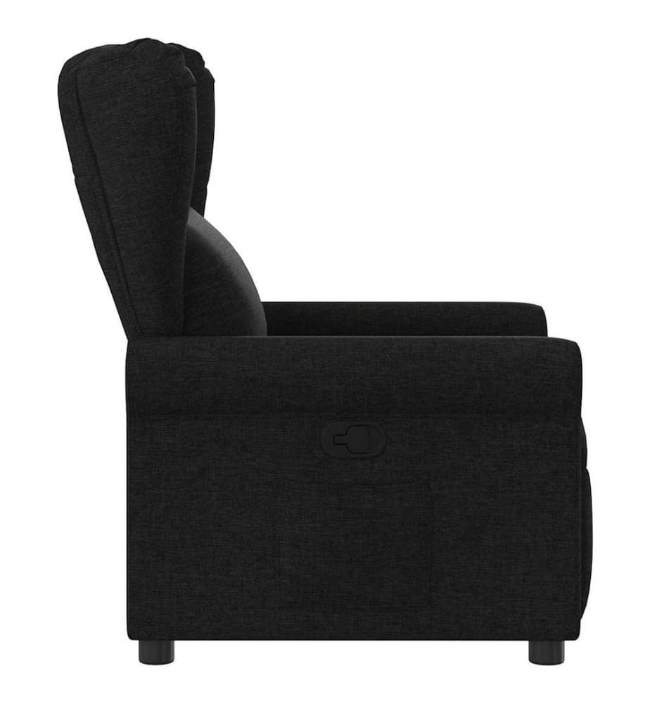 Fauteuil inclinable Noir Tissu