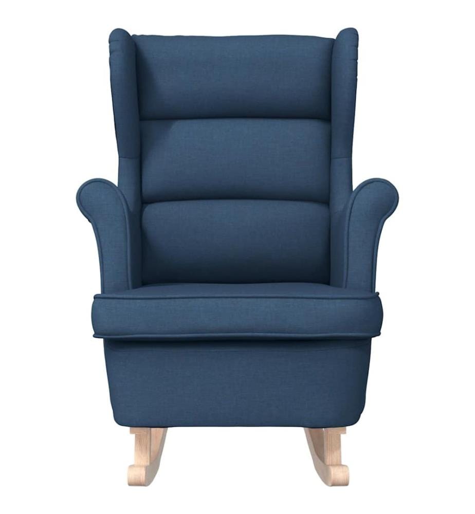 Schaukelsessel Blau 74x90x102 cm Stoff
