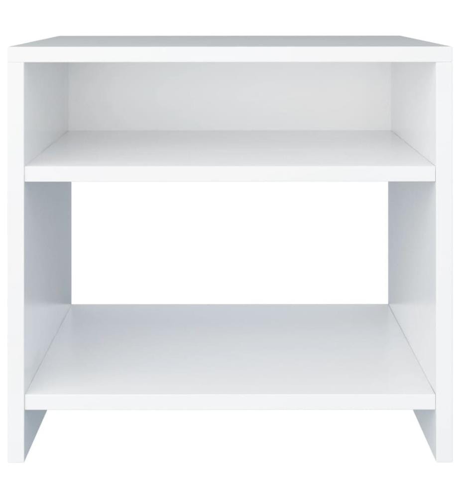 Nachttisch Weiss 40x30x40 cm Holzwerkstoff