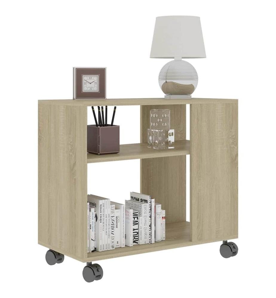 Table d'appoint Chêne sonoma 70x35x55 cm Bois d'ingénierie