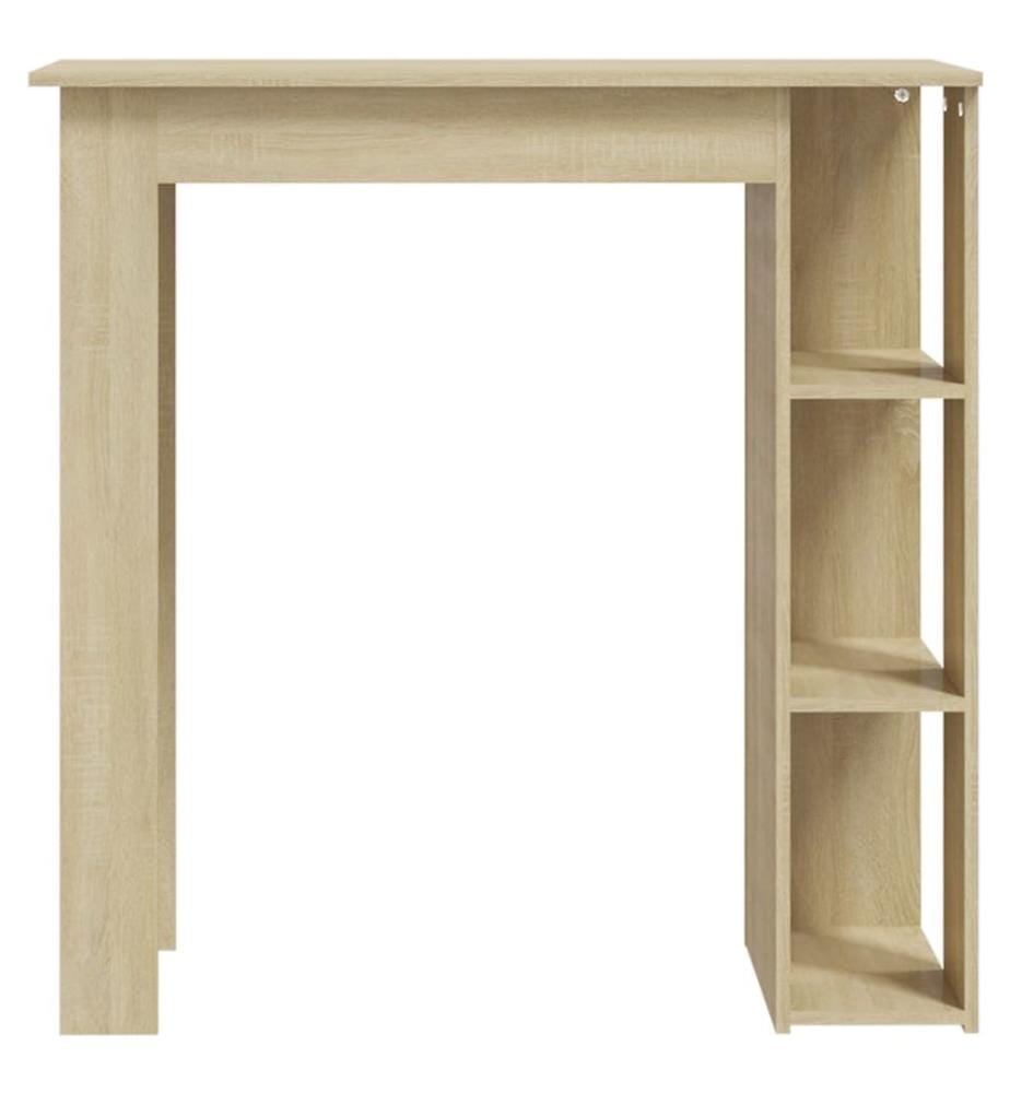 Bartisch mit Regal Sonoma-Eiche 102x50x103,5 cm Holzwerkstoff