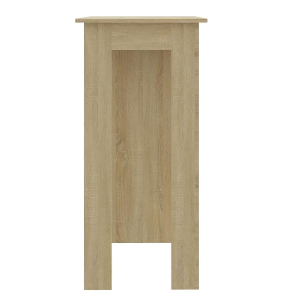 Bartisch mit Regal Sonoma-Eiche 102x50x103,5 cm Holzwerkstoff
