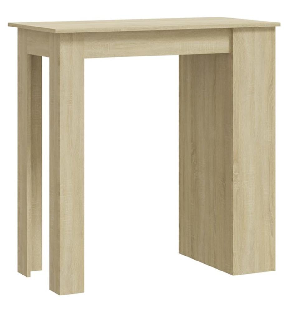 Table de bar avec rangement Chêne sonoma 102x50x103,5 cm