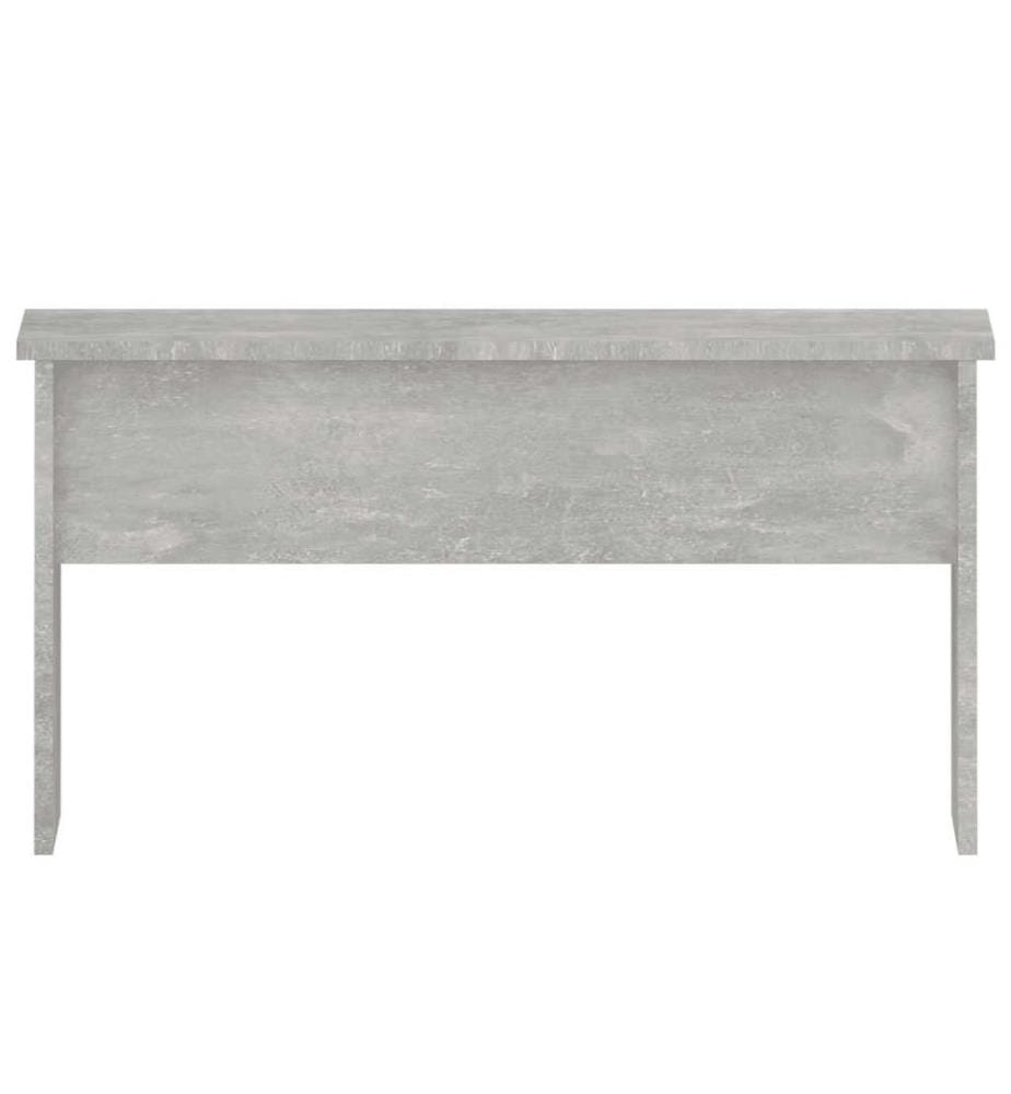 Table basse gris béton 80x50,5x41,5 cm bois d'ingénierie