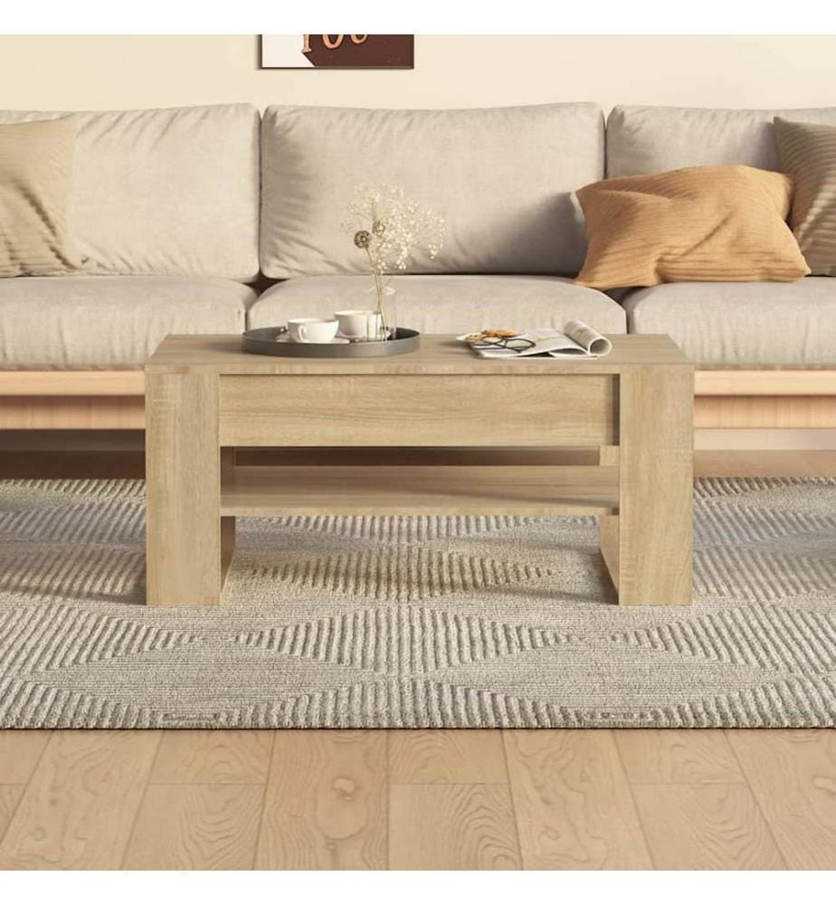 Couchtisch Sonoma-Eiche 102x55x45 cm Holzwerkstoff