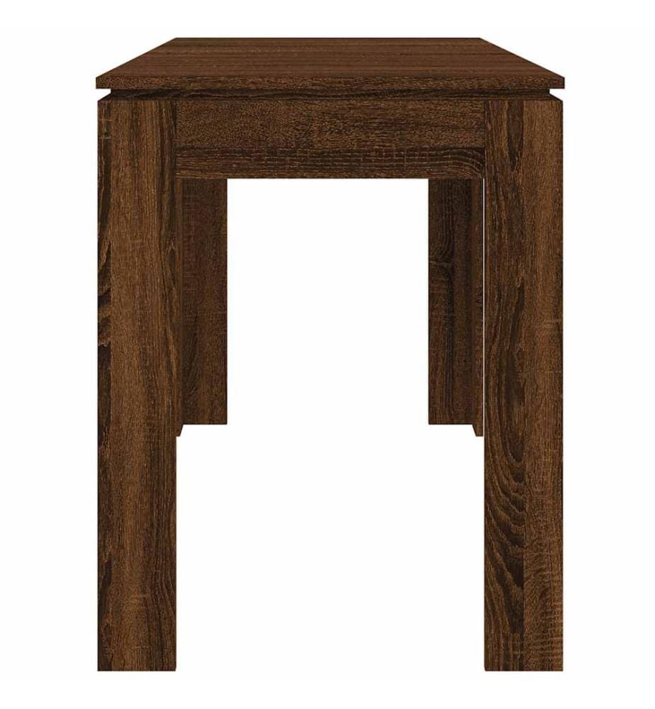 Esstisch Braun Eichen-Optik 120x60x76 cm Holzwerkstoff