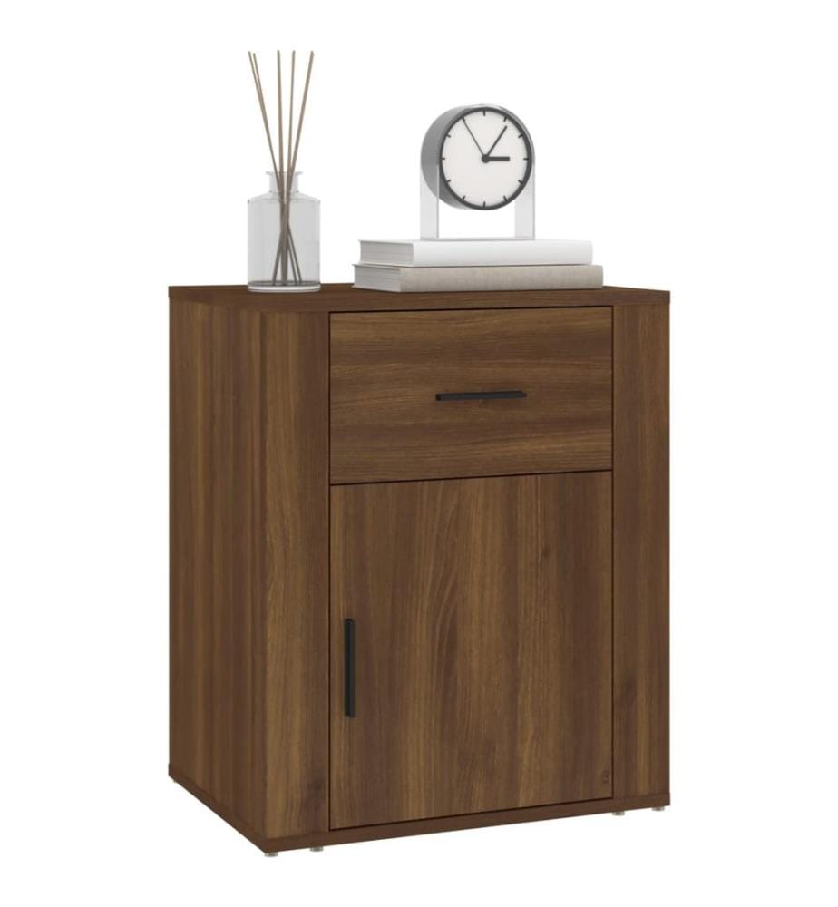 Nachttisch Braun Eichen-Optik 50x36x60 cm Holzwerkstoff