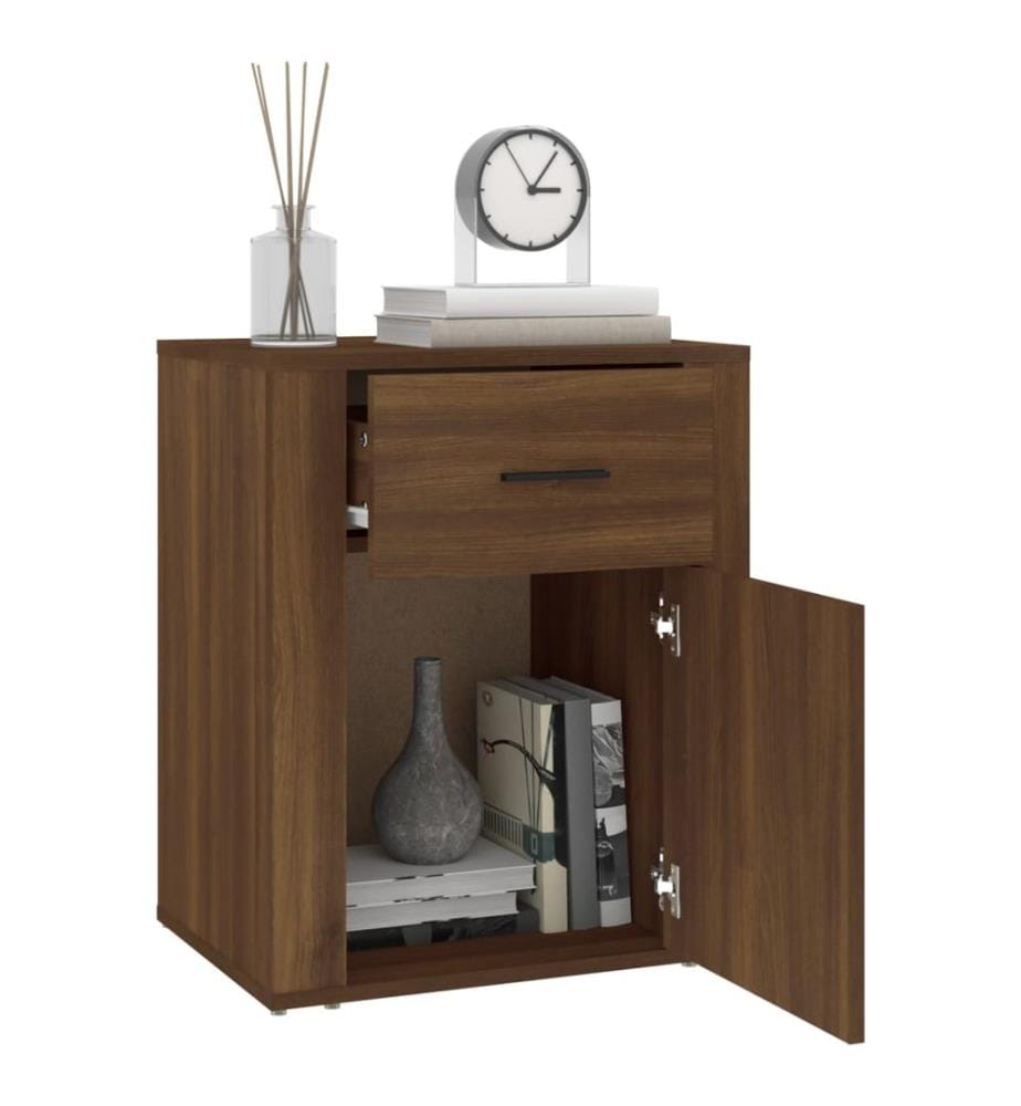 Nachttisch Braun Eichen-Optik 50x36x60 cm Holzwerkstoff